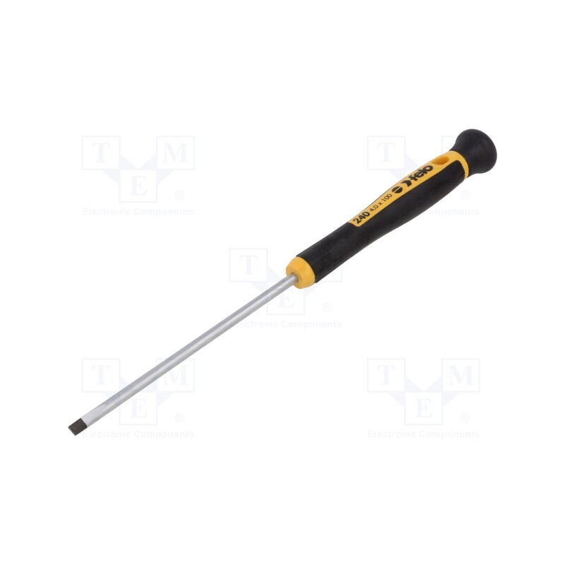 1 pcs x FELO - 240 043 50 - Screwdriver, slot, precision, 4,0x0,8mm, 100mm