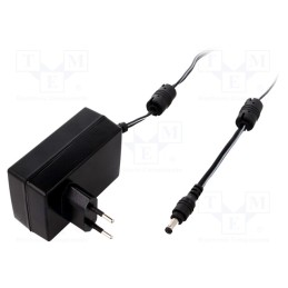 1 pcs x MEAN WELL - GST36E09-P1J - Power supply: switched-mode, plug, 9VDC, 3.11A, 28W, Plug: EU, 86%
