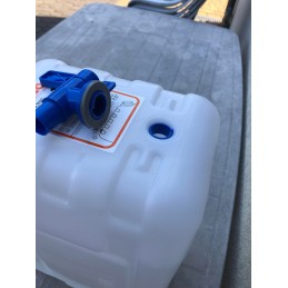 Bank container for drinking water, 10 liters certified, with a tap