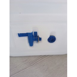 Bank container for drinking water, 10 liters certified, with a tap