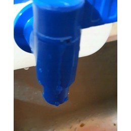 Bank container for drinking water, 10 liters certified, with a tap