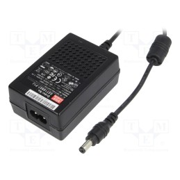 1 pcs x MEAN WELL - GST18B07-P1J - Power supply: switched-mode, 7.5VDC, 2A, Out: 5,5/2,1, 15W, desktop