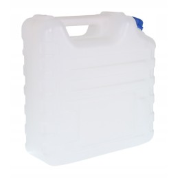 Bank container for drinking water, 15 liters certified, with a tap