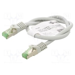 1 pcs x Goobay - 61114 - Patch cord, S/FTP, Cat 8.1, stranded, Cu, LSZH, grey, 0.5m, 26AWG