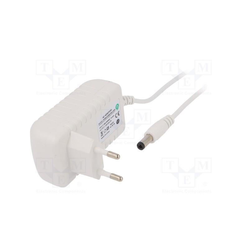 1 pcs x POS - POSB12100A-WH25 - Power supply: switched-mode, plug, 12VDC, 1A, 12W, Plug: EU, 81.71%