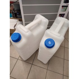 Bank container for drinking water, 20 liters certified, with a tap