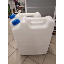 Bank container for drinking water, 20 liters certified, with a tap