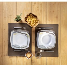 Dinner plate, melamine plates, brunner khadi, 26x26cm