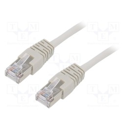 1 pcs x GEMBIRD - PP22-3M - Patch cord, F/UTP, 5e, stranded, CCA, PVC, grey, 3m, 26AWG, shielded