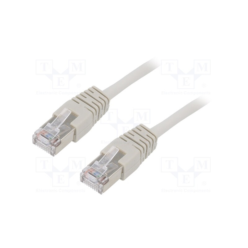 1 pcs x GEMBIRD - PP22-3M - Patch cord, F/UTP, 5e, stranded, CCA, PVC, grey, 3m, 26AWG, shielded