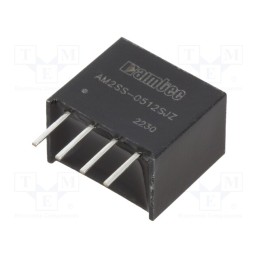 1 pcs x AIMTEC - AM2SS-0512SJZ - Converter: DC/DC, 2W, Uin: 4.5÷5.5V, Uout: 12VDC, Iout: 167mA, SIP4