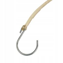 Hook, cotter pin, cable with eye, for trailer side, transparent, 4 pieces