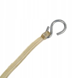 Hook, cotter pin, cable with eye, for trailer side, transparent, 4 pieces