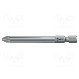 1 pcs x WERA - 5060033001 - Screwdriver bit, Pozidriv®, PZ2, Overall len: 70mm