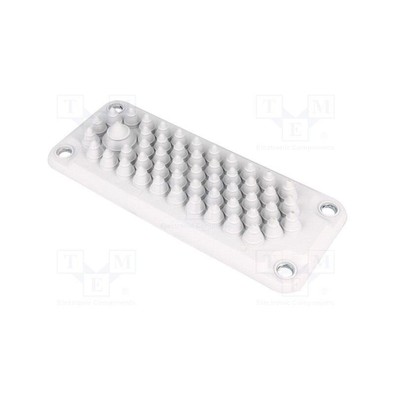 1 pcs x TRELLEBORG - 104344 - Multigate grommet, light grey, Holes no: 51, -40÷100°C, UL94V-0