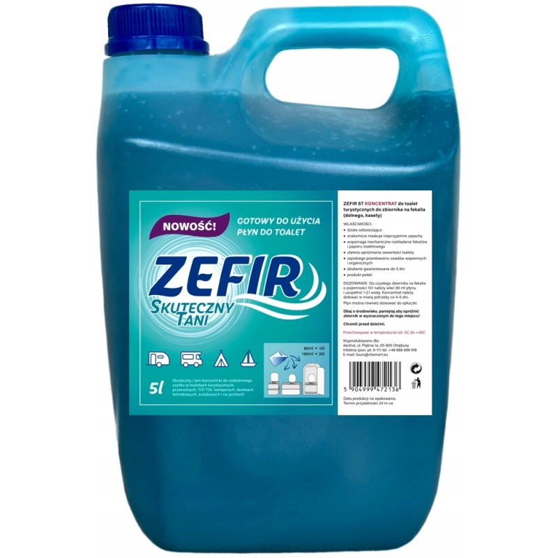 Liquid concentrate for chemical toilets zefir 5l