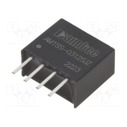 1 pcs x AIMTEC - AM1SS-0312SJZ - Converter: DC/DC, 1W, Uin: 2.97÷3.63V, Uout: 12VDC, Iout: 83mA, SIP4