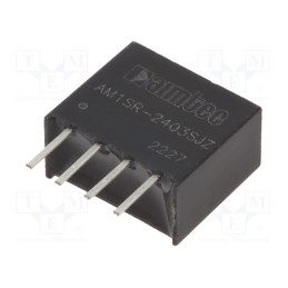 1 pcs x AIMTEC - AM1SR-2403SJZ - Converter: DC/DC, 0.75W, Uin: 22.8÷25.2V, Uout: 3.3VDC, Iout: 200mA