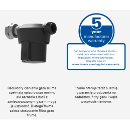 Duocontrol CS vertical truma gas reducer