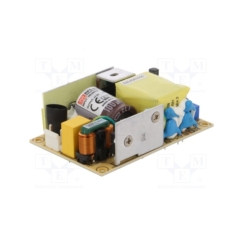 1 pcs x MEAN WELL - RPS-65-7.5 - Power supply: switched-mode, open, 60W, 80÷264VAC, OUT: 1, 8A, 85%