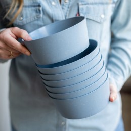 Set of 2 bowls 890ml koziol connect bowl 2 blue