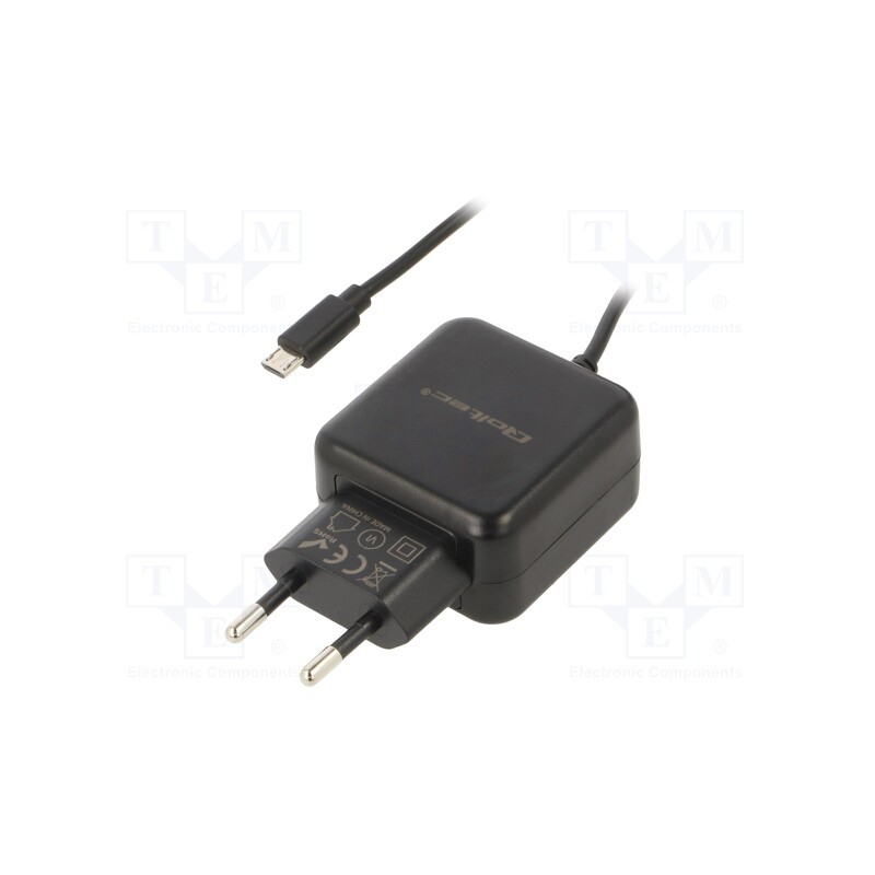 1 pcs x QOLTEC - 50196 - Power supply: switched-mode, mains power supply,plug,charger