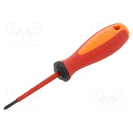 1 pcs x UNIOR - 616443 - Screwdriver, insulated, Phillips, PH0, Blade length: 60mm, 1kVAC