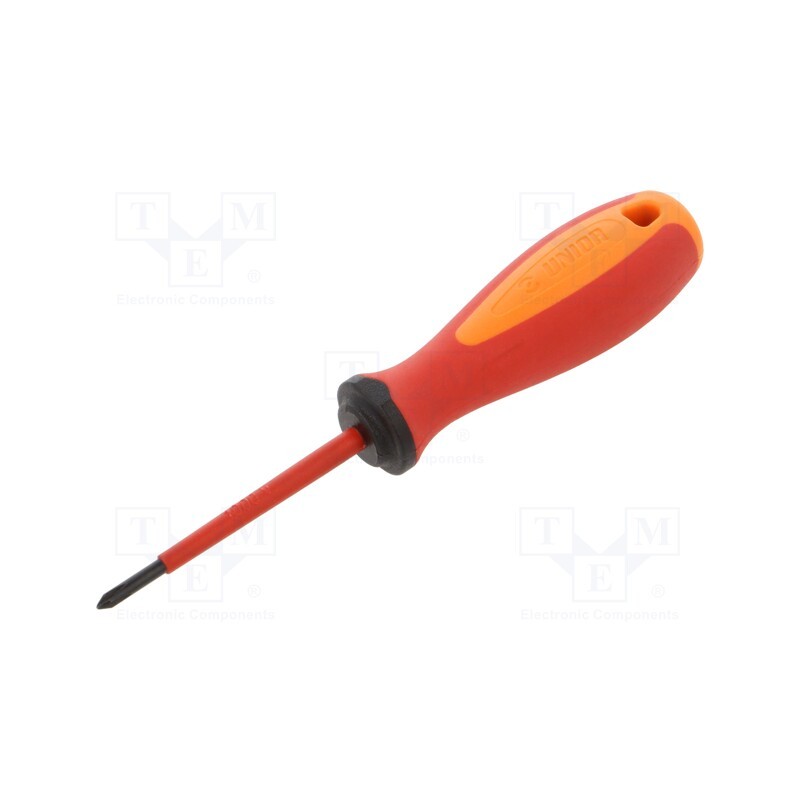 1 pcs x UNIOR - 616443 - Screwdriver, insulated, Phillips, PH0, Blade length: 60mm, 1kVAC