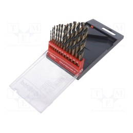 1 set x PROLINE - 79213 - Drill set, for metal, high speed steel stal szybkotnąca HSS