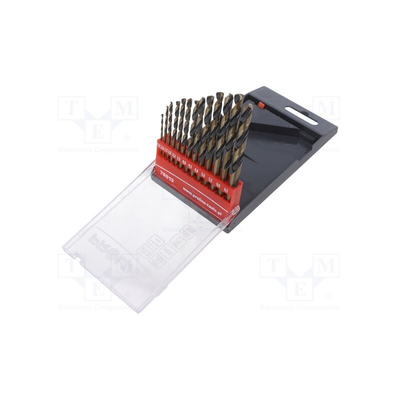 1 set x PROLINE - 79213 - Drill set, for metal, high speed steel stal szybkotnąca HSS