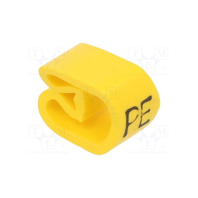 1 pcg x PARTEX - PA-30006AV40.PE - Markers, Marking: PE, 8÷16mm, PVC, yellow, -30÷60°C, leaded, PA-3
