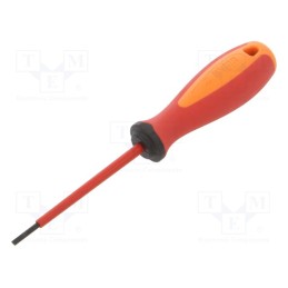 1 pcs x UNIOR - 616436 - Screwdriver, insulated, slot, 2,5x0,4mm, Blade length: 75mm, 1kVAC