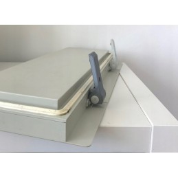 Dometic fridge freezer hinge, white, black