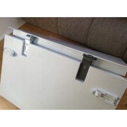 Dometic fridge freezer hinge, white, black