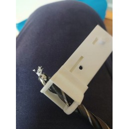 Dometic fridge freezer hinge, white, black