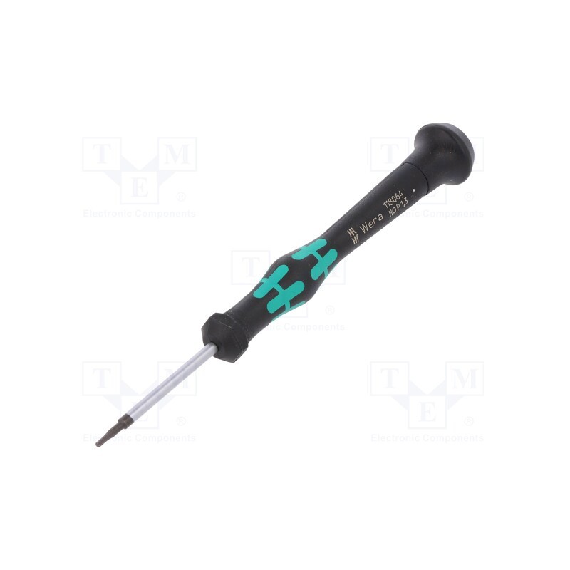 1 pcs x WERA - 5118064001 - Screwdriver, hex key, precision, HEX 1,3mm, Blade length: 40mm
