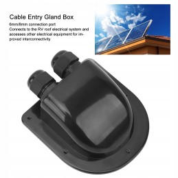 Roof grommet adapter for solar panel