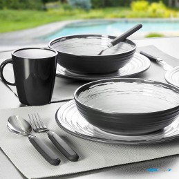 Anti-slip melamine plate Brunner Granada large