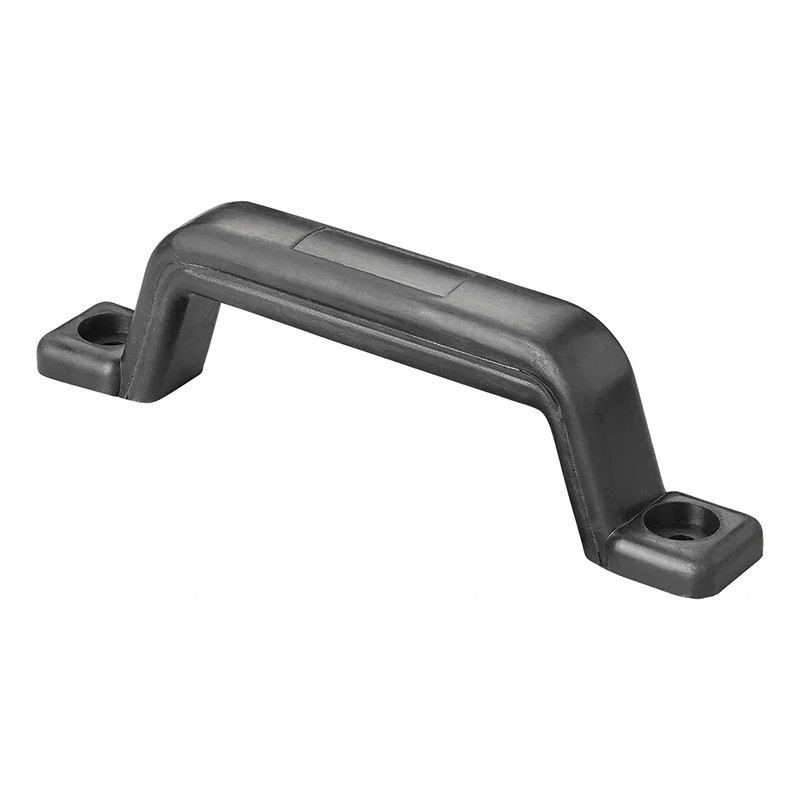 Solid black car trailer handle