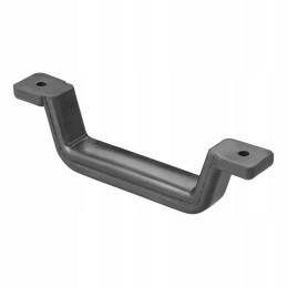 Solid black car trailer handle