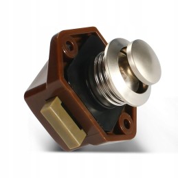 Keyless lock for cabinet pushlock snap handle camper trailer