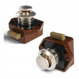 Keyless lock for cabinet pushlock snap handle camper trailer