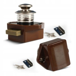 Keyless lock for cabinet pushlock snap handle camper trailer