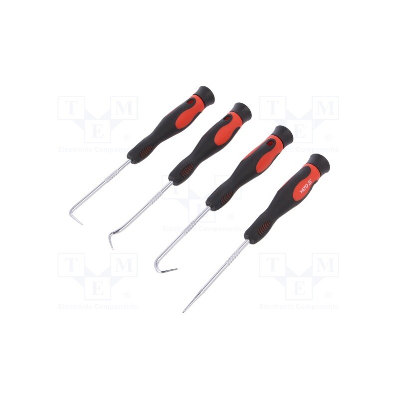 1 set x YATO - YT-0843 - Hook set, with magnet,with handle, 4pcs.