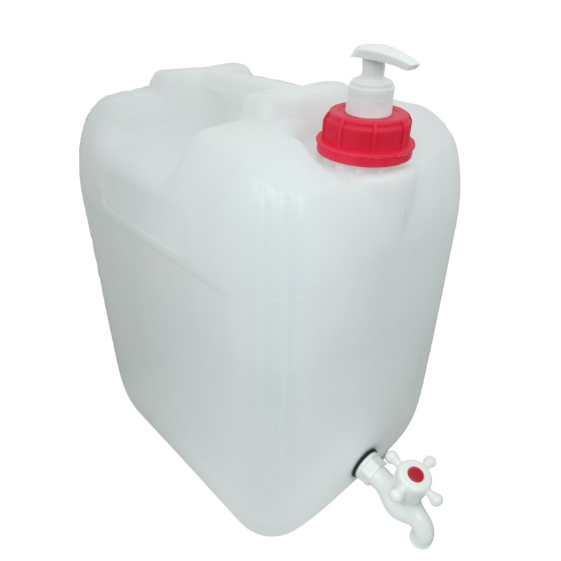 Water and soap canister 20l, outdoor washbasin