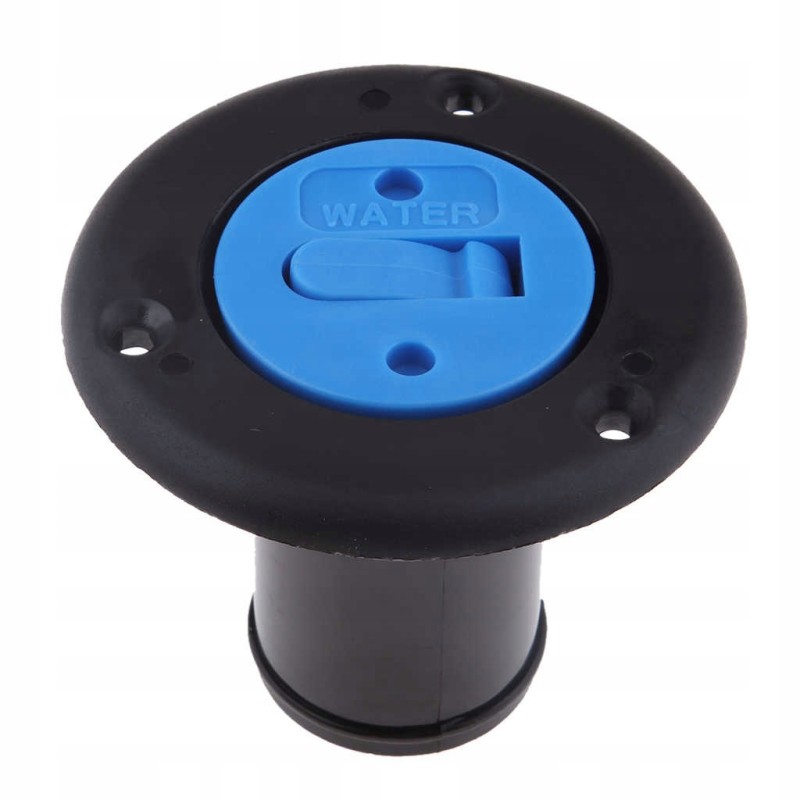 PVC water inlet 38 mm water black