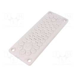 1 pcs x HT HI TECH POLYMERS - HTC-50-TPE - Multigate grommet, elastomer thermoplastic TPE, light grey