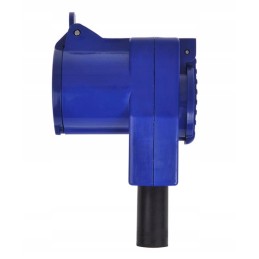 Angle plug with cee socket 230v 16a camping