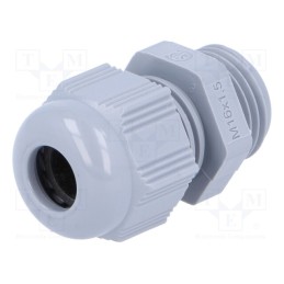 1 pcs x HELUKABEL - HT M16 RAL7001 93924 - Cable gland, M16, 1.5, IP68, polyamide, dark grey, HELUTOP HT-M