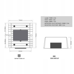 300w 20a solar panel controller mppt